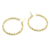 18K GOLD VENERE HOOP EARRINGS - HANDMADE IN ITALY