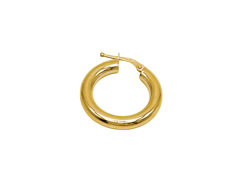 18K GOLD GINA HOOP EARRINGS - HANDMADE IN ITALY