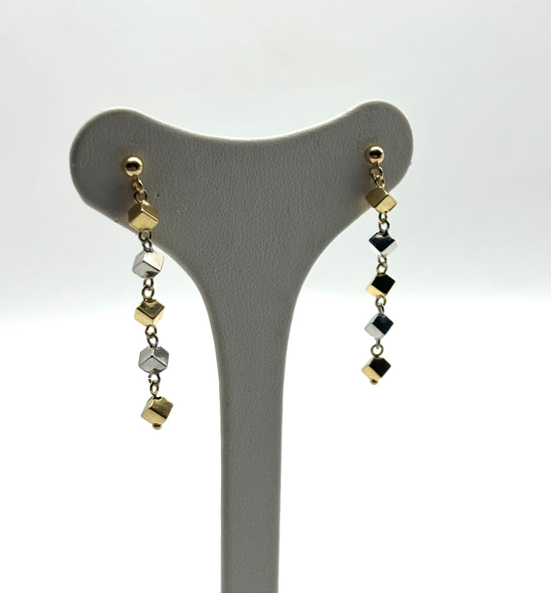 18K GOLD CARNIVAL2 DROP EARRINGS - HANDMADE IN ITALY