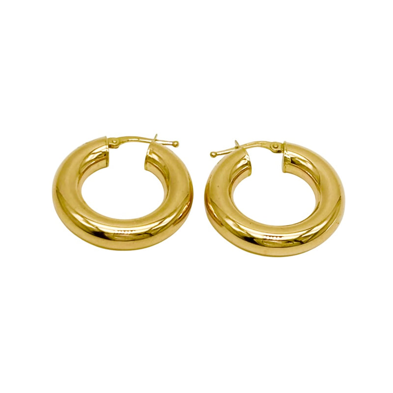 18K GOLD PASQUALINA HOOP EARRINGS - HANDMADE IN ITALY