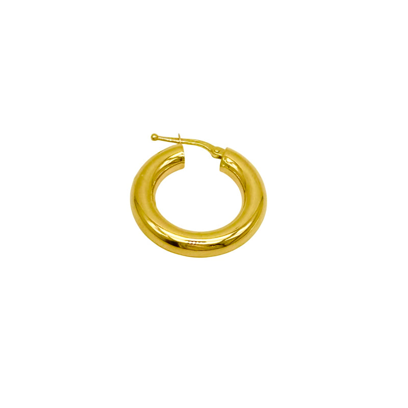 18K GOLD ALESSIA HOOP EARRINGS - HANDMADE IN ITALY