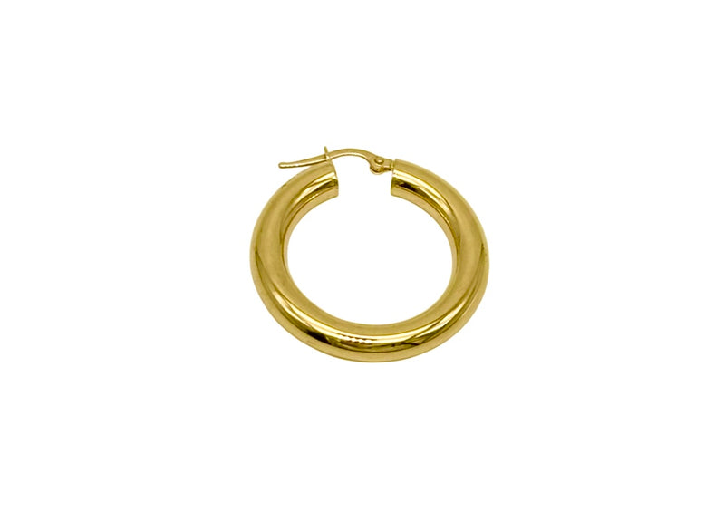 18K GOLD BIANCA HOOP EARRINGS - HANDMADE IN ITALY