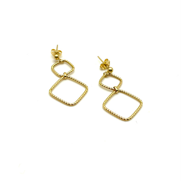 18K GOLD OTTAVIA DROP EARRINGS - HANDMADE IN ITALY