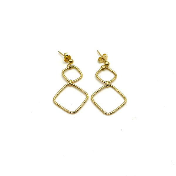 18K GOLD OTTAVIA DROP EARRINGS - HANDMADE IN ITALY