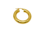 18K GOLD LILLI HOOP EARRINGS - HANDMADE IN ITALY