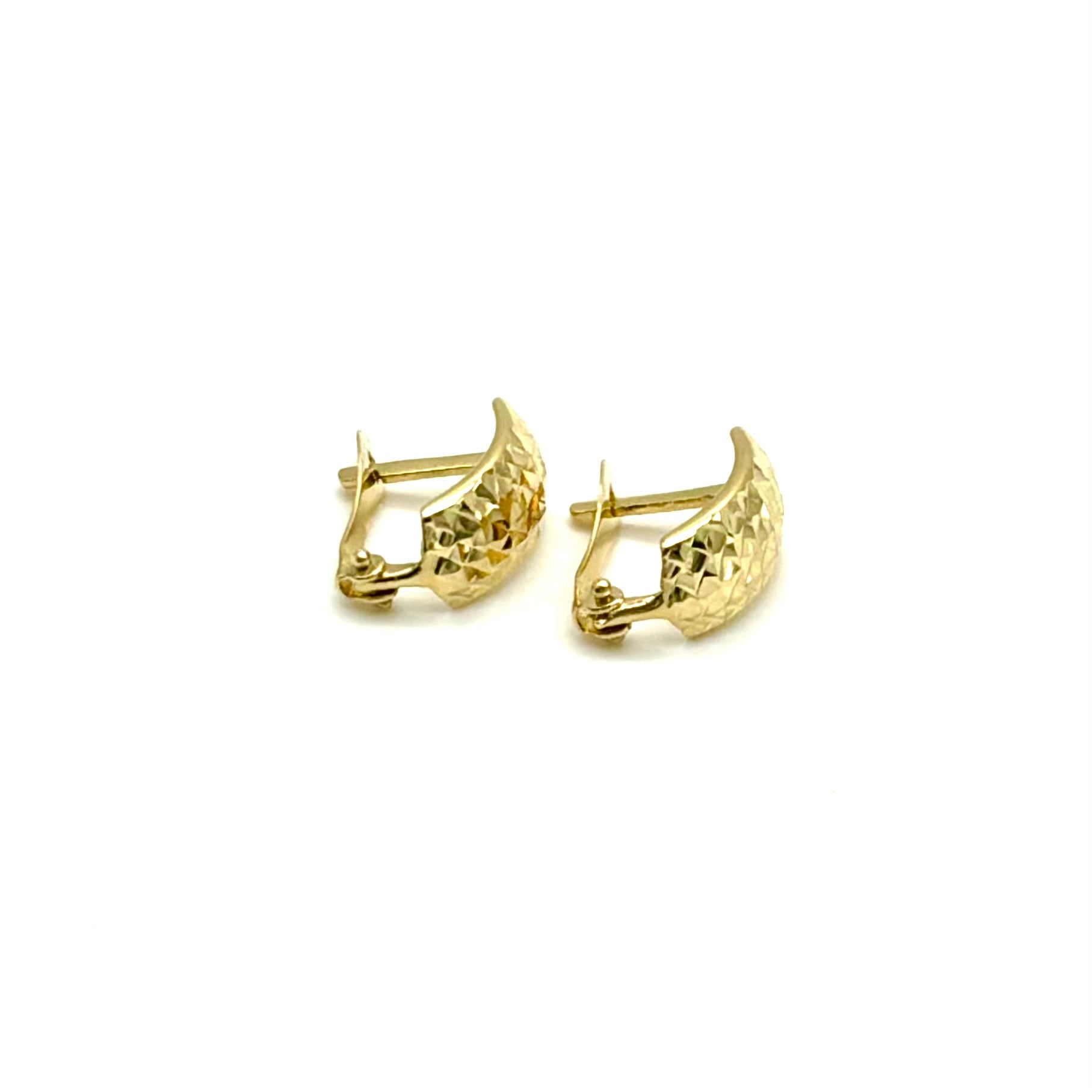 18K GOLD LATCH BACK ELISABETTA EARRINGS - HANDMADE IN ITALY