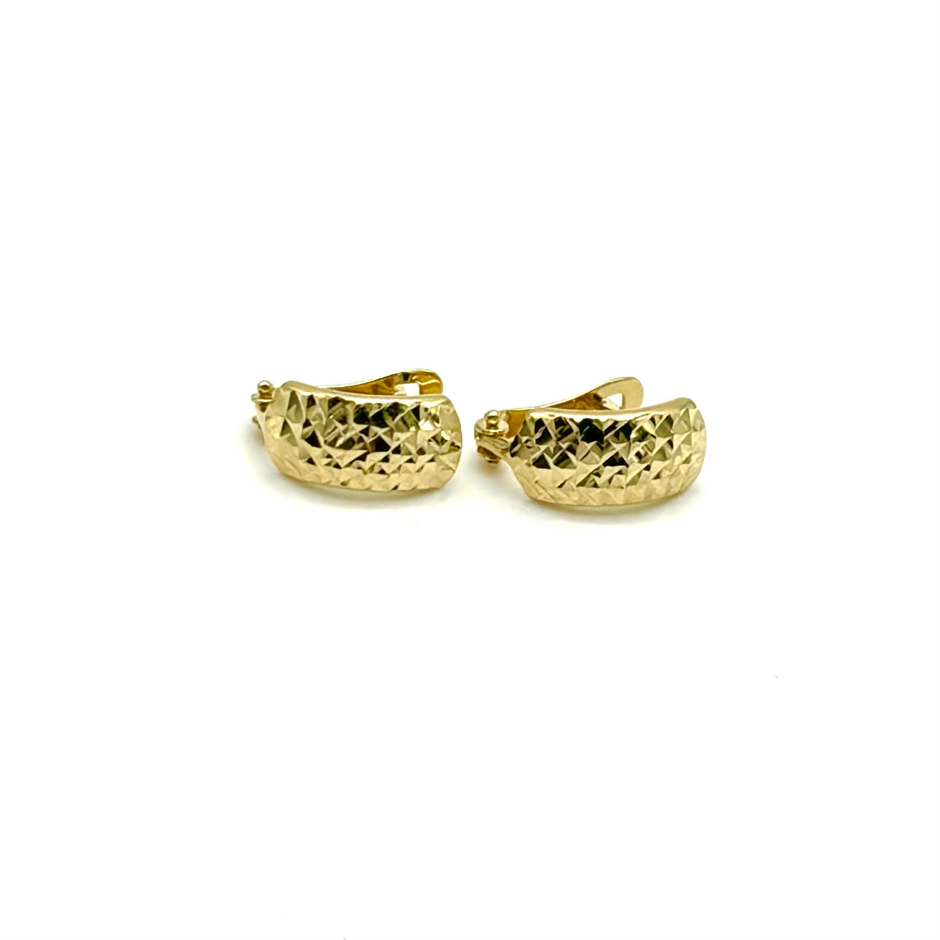18K GOLD LATCH BACK ELISABETTA EARRINGS - HANDMADE IN ITALY