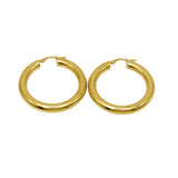 18K GOLD CARMEN HOOP EARRINGS - HANDMADE IN ITALY