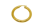 18K GOLD FABIOLA HOOP EARRINGS - HANDMADE IN ITALY