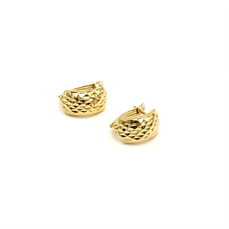 18K GOLD LATCH BACK MARIETTA EARRINGS - HANDMADE IN ITALY