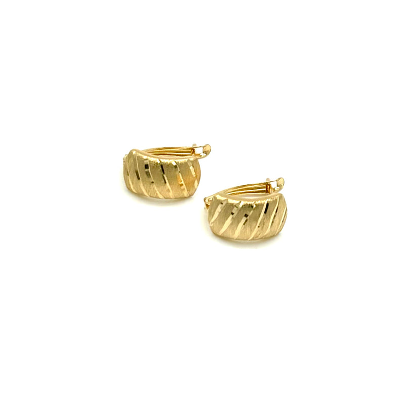 18K GOLD LATCH BACK GIULIETTA EARRINGS - HANDMADE IN ITALY