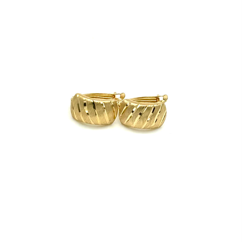 18K GOLD LATCH BACK GIULIETTA EARRINGS - HANDMADE IN ITALY