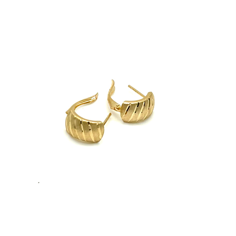 18K GOLD LATCH BACK GIULIETTA EARRINGS - HANDMADE IN ITALY