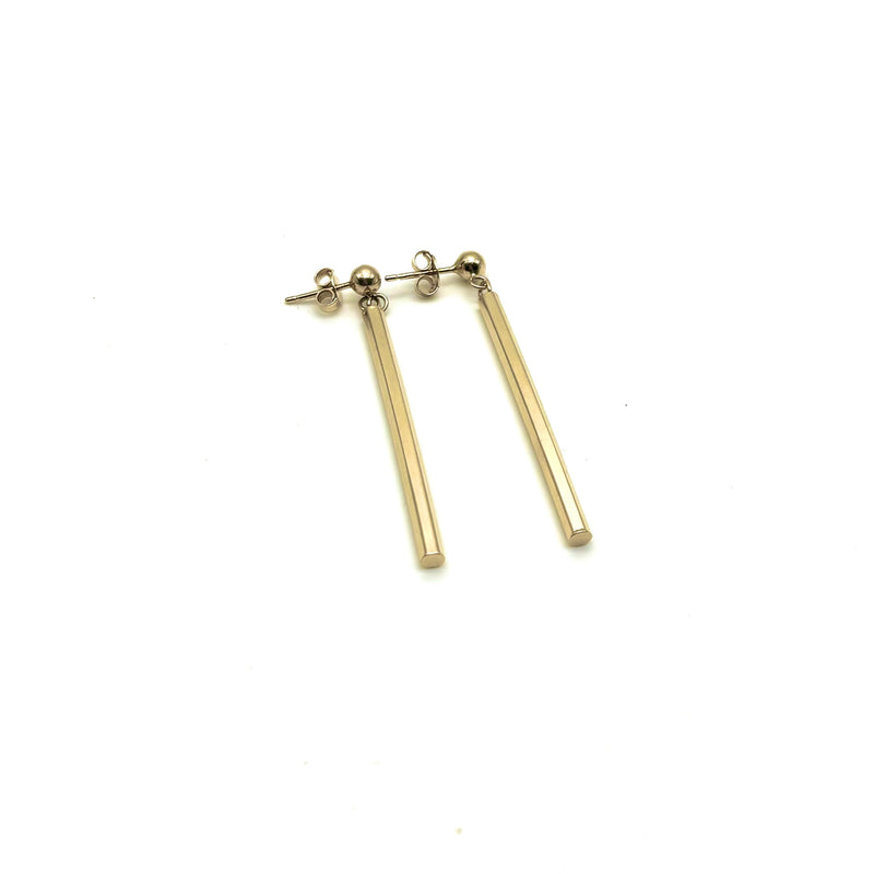 18K GOLD CANDELA DROP EARRINGS - HANDMADE IN ITALY