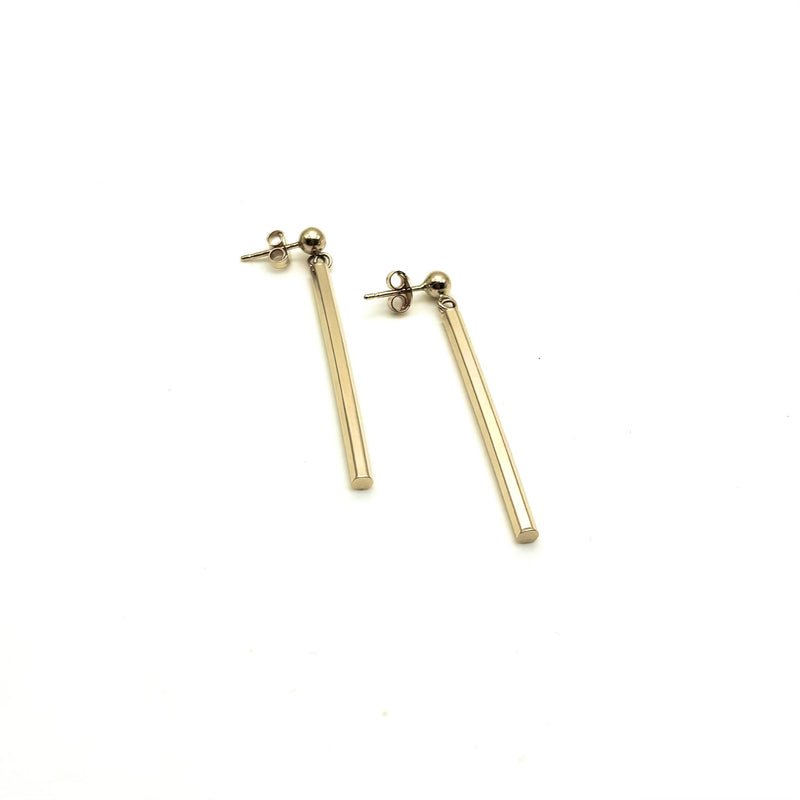 18K GOLD CANDELA DROP EARRINGS - HANDMADE IN ITALY