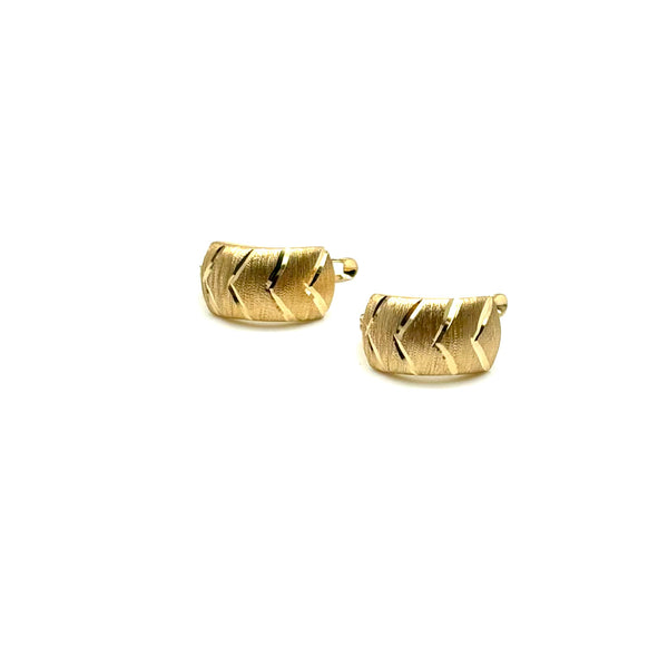 18K GOLD LATCH BACK FIAMMETTA EARRINGS - HANDMADE IN ITALY