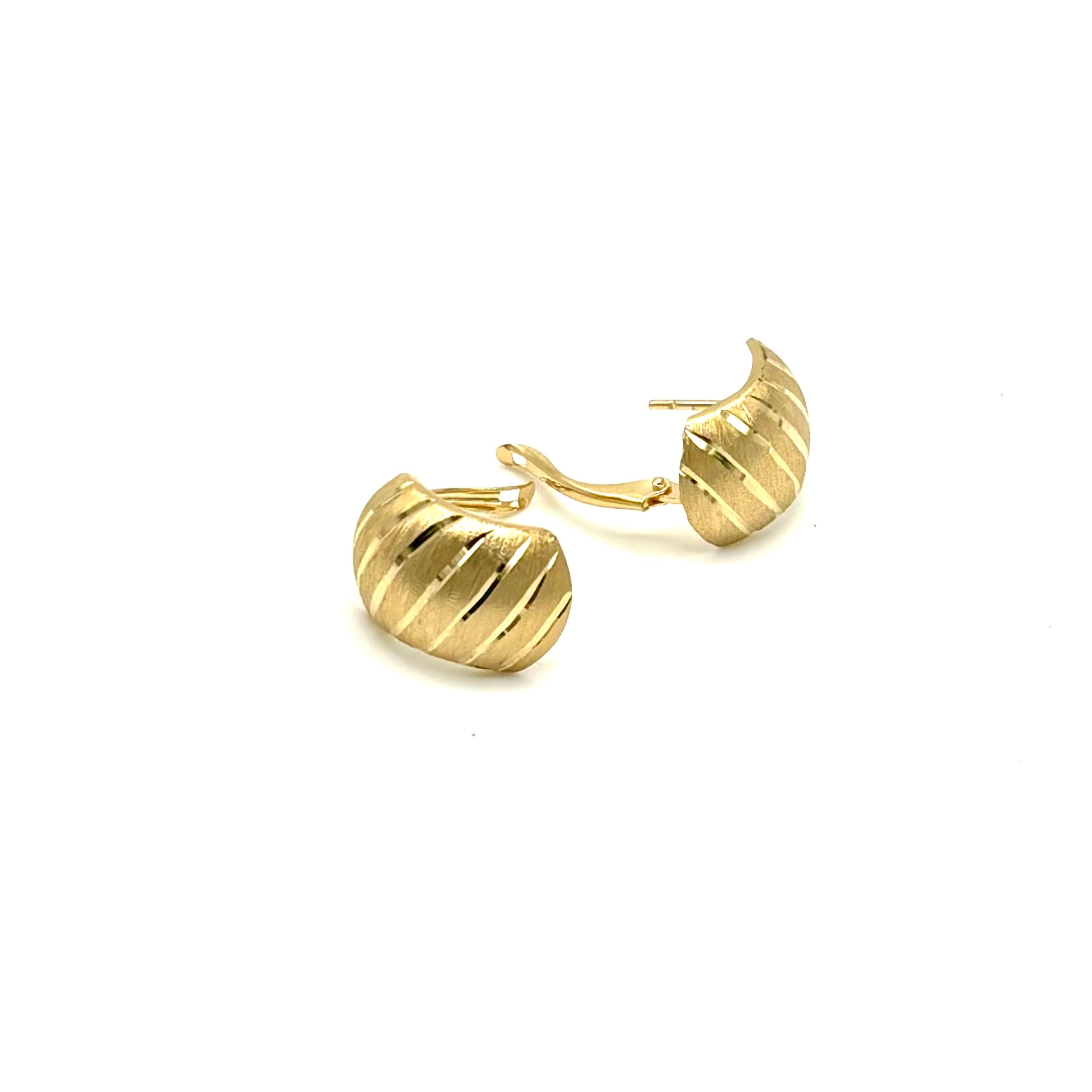 18K GOLD LATCH BACK MARIA ANTONIETTA EARRINGS - HANDMADE IN ITALY
