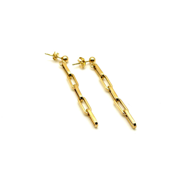 18K GOLD MANGO DROP EARRINGS - HANDMADE IN ITALY