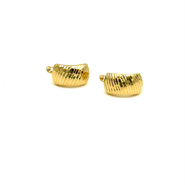 18K GOLD LATCH BACK LISETTA EARRINGS - HANDMADE IN ITALY