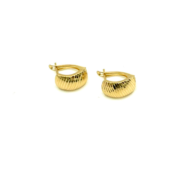 18K GOLD LATCH BACK LISETTA EARRINGS - HANDMADE IN ITALY