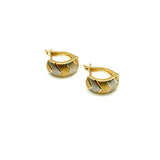 18K GOLD LATCH BACK GAIETTA EARRINGS - HANDMADE IN ITALY