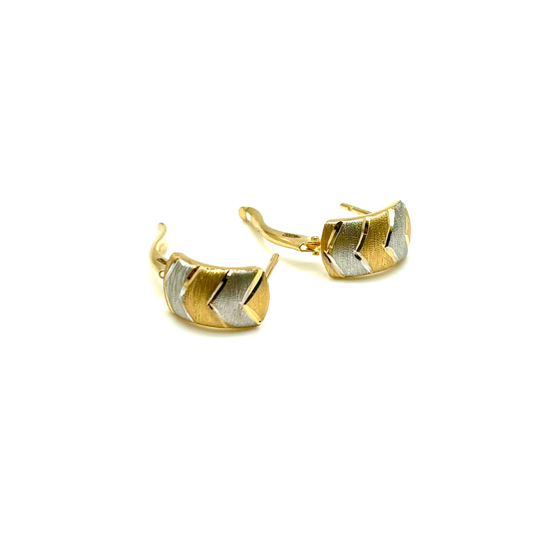 18K GOLD LATCH BACK GAIETTA EARRINGS - HANDMADE IN ITALY