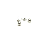 18K GOLD SPHERE STUD EARRINGS - HANDMADE IN ITALY