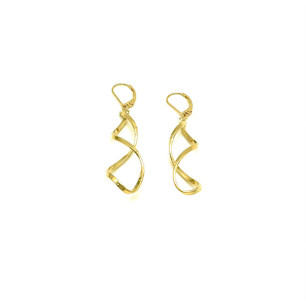 18K GOLD MARIA TERESA DROP EARRINGS - HANDMADE IN ITALY