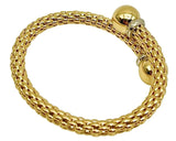 18K GOLD BANGLE BRACELET - HANDMADE IN ITALY