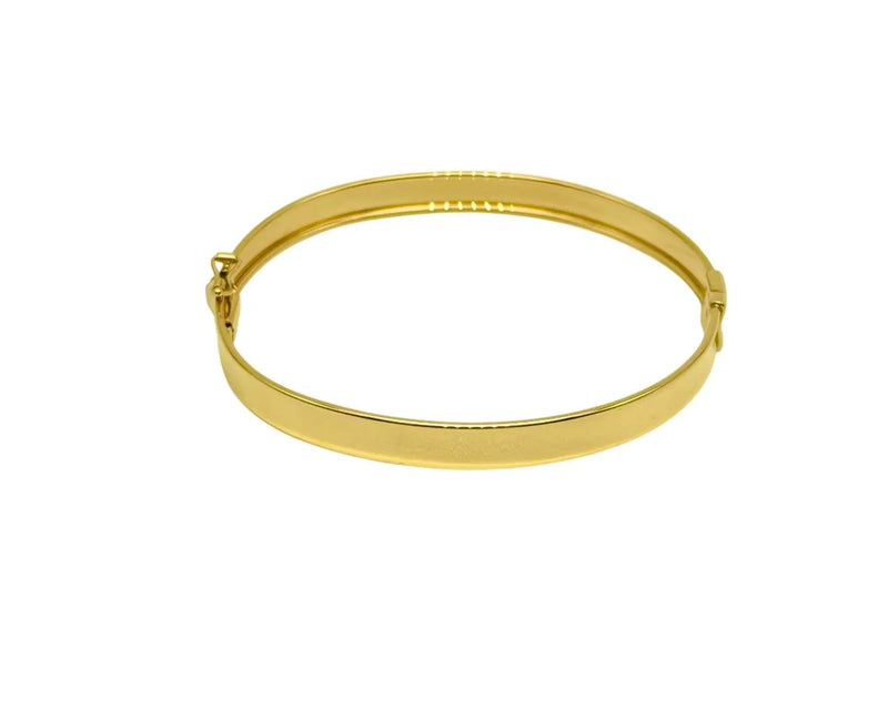 18K GOLD BANGLE BRACELET - HANDMADE IN ITALY