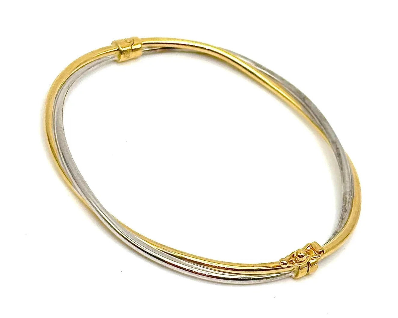 18K GOLD BANGLE BRACELET - HANDMADE IN ITALY