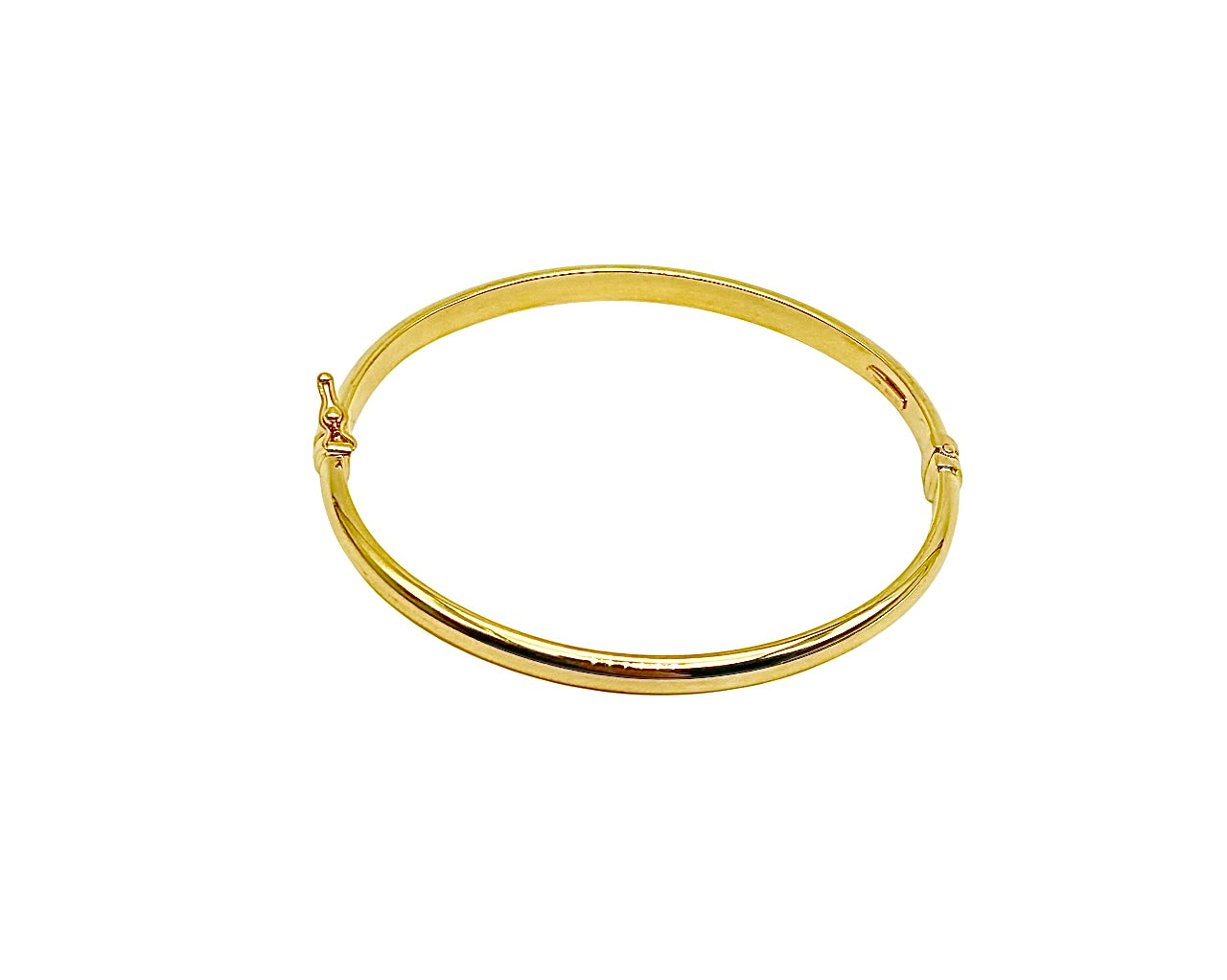 18K GOLD BANGLE BRACELET - HANDMADE IN ITALY
