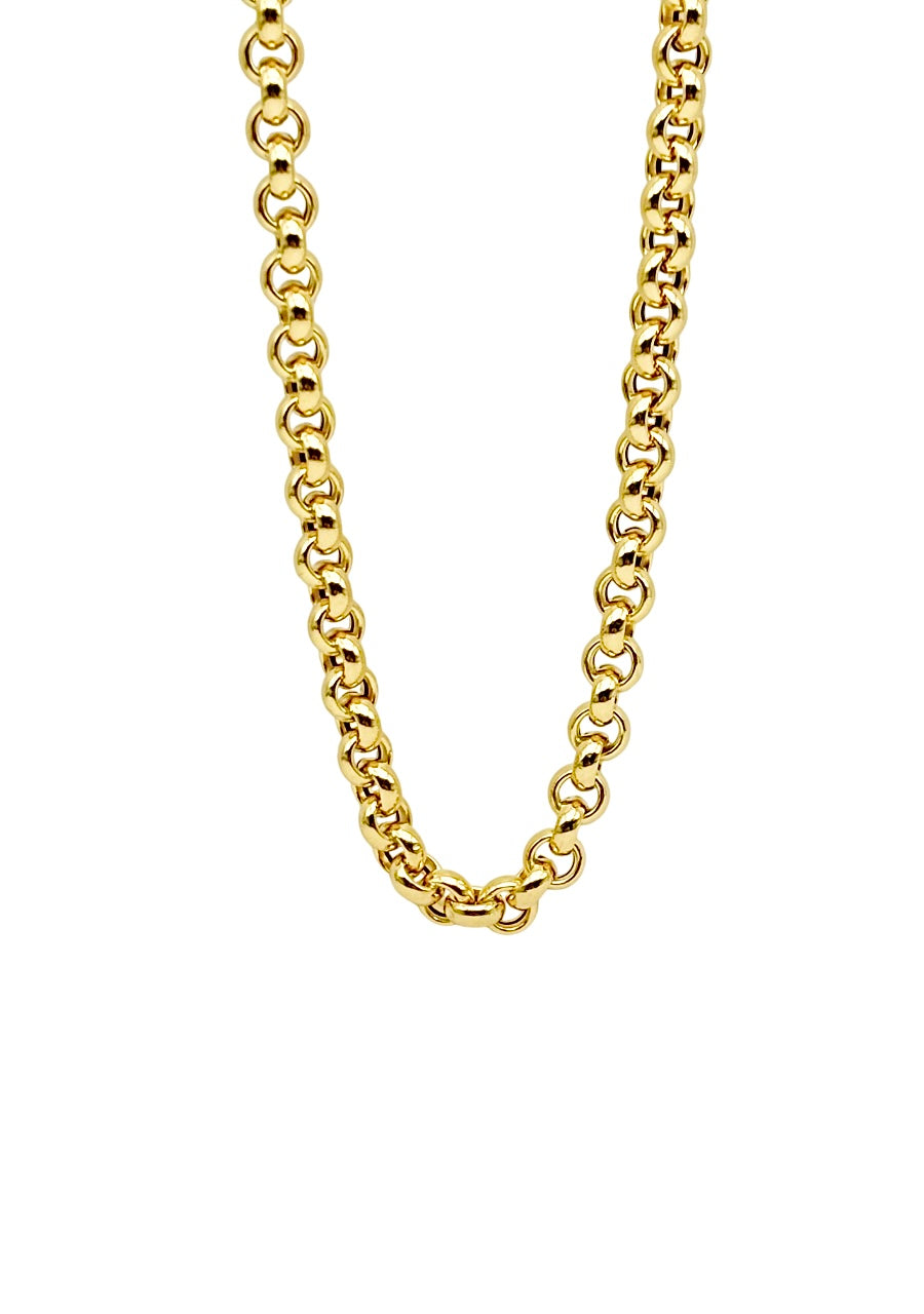 18K GOLD ANITA ROLO LINK CHAIN - HANDMADE IN ITALY
