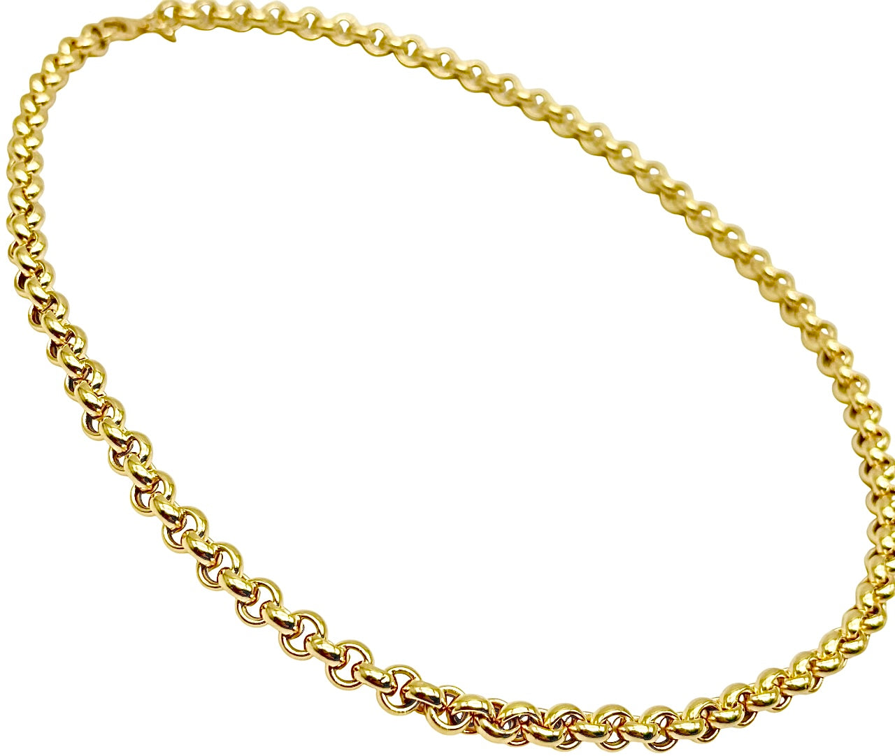 18K GOLD ANITA ROLO LINK CHAIN - HANDMADE IN ITALY