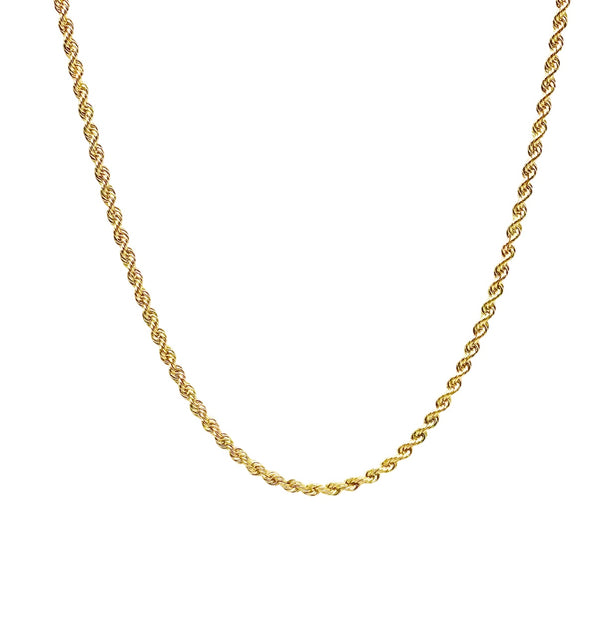 18K GOLD ROPE CHAIN - HANDMADE IN ITALY