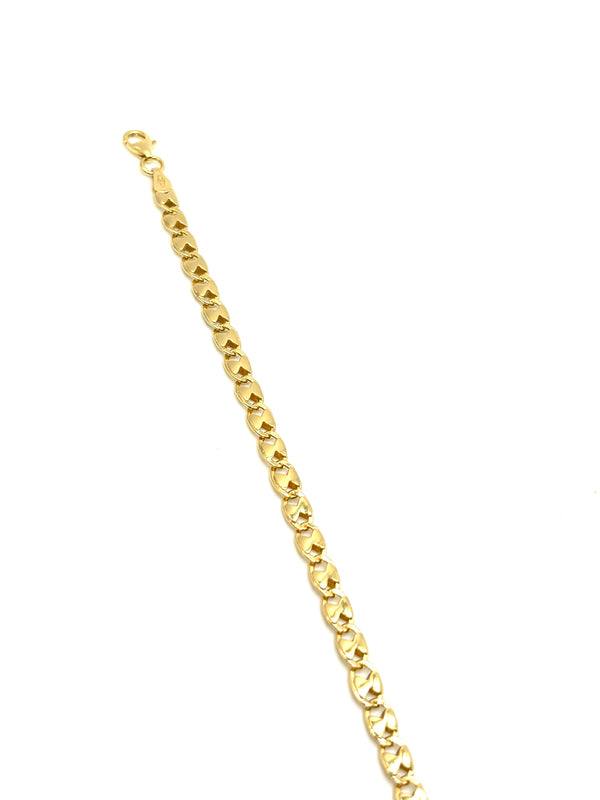 18K GOLD TIBERIO CHAIN BRACELET - HANDMADE IN ITALY