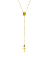 18K GOLD ROSARY NECKLACE - HANDMADE IN ITALY