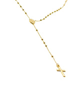 18K GOLD ROSARY NECKLACE - HANDMADE IN ITALY