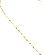 18K GOLD ROSARY NECKLACE - HANDMADE IN ITALY