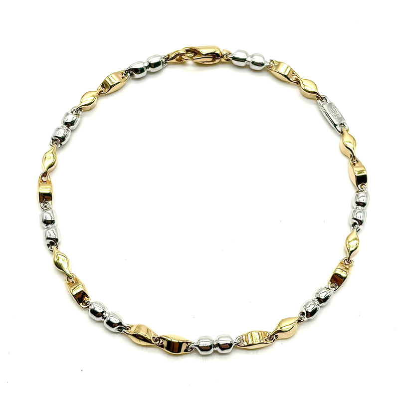 18K GOLD BARBERA CHAIN BRACELET - HANDMADE IN ITALY