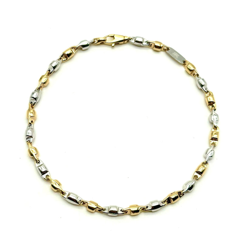 18K GOLD CHIANTI CHAIN BRACELET - HANDMADE IN ITALY