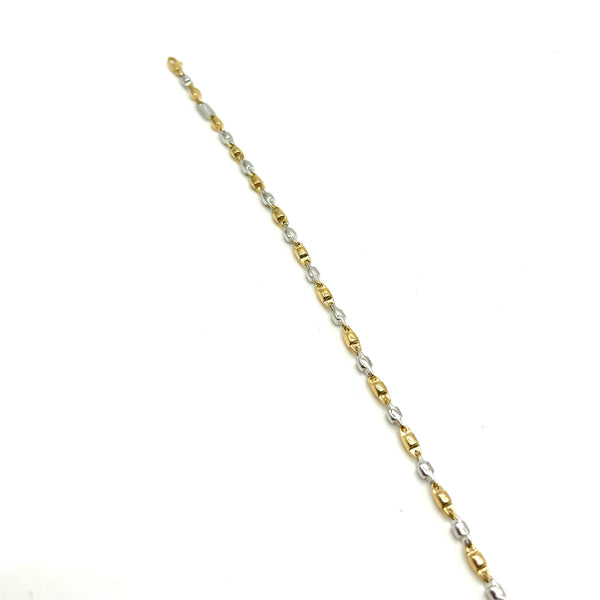 18K GOLD CHIANTI CHAIN BRACELET - HANDMADE IN ITALY