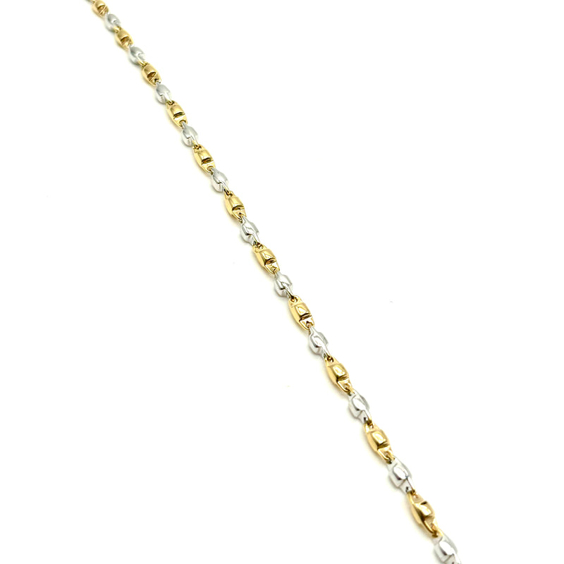 18K GOLD CHIANTI CHAIN BRACELET - HANDMADE IN ITALY