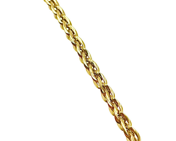 18K GOLD SPIGA CHAIN BRACELET - HANDMADE IN ITALY