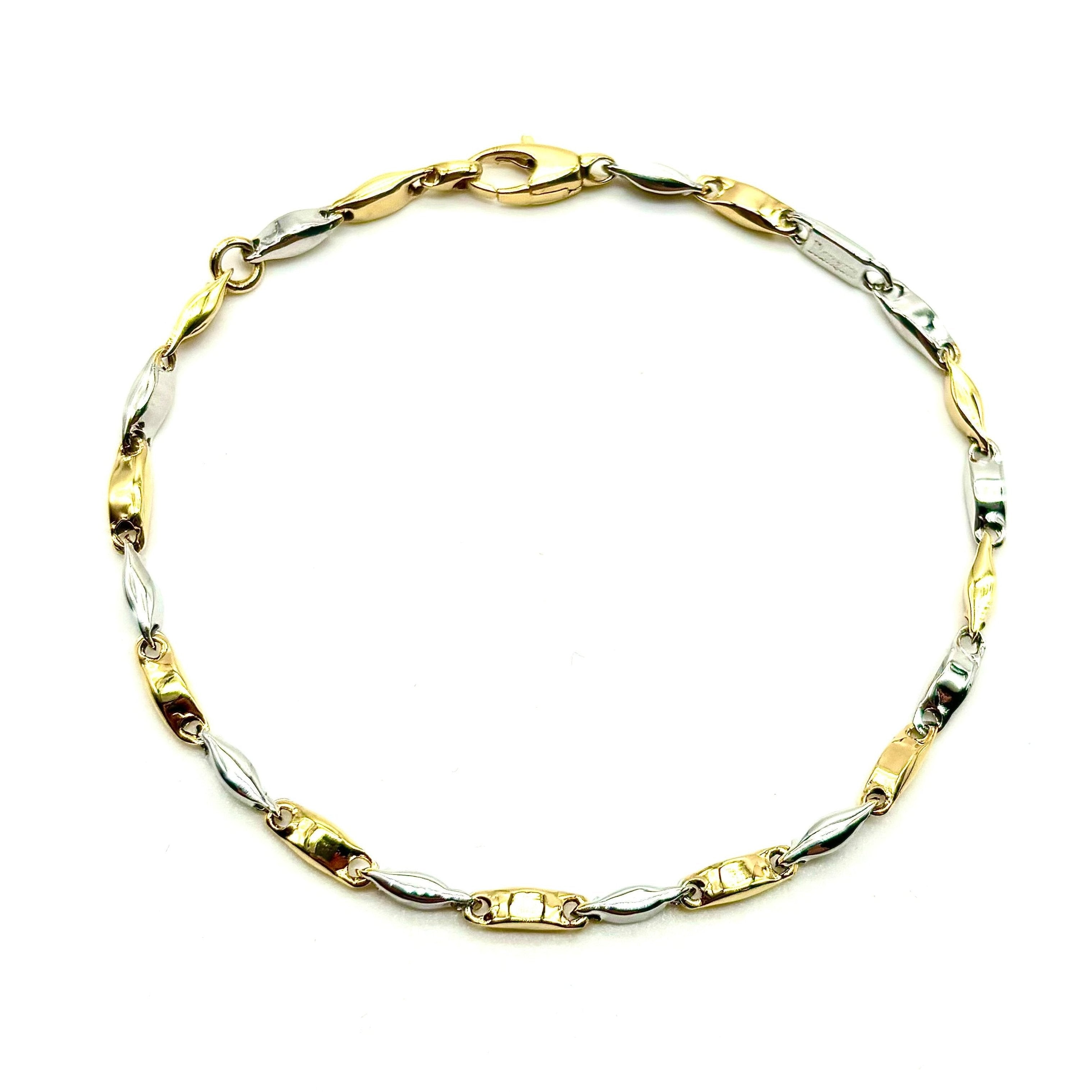 18K GOLD FRANCESCO CHAIN BRACELET - HANDMADE IN ITALY