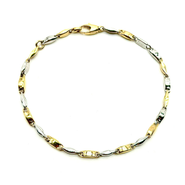 18K GOLD FRANCESCO CHAIN BRACELET - HANDMADE IN ITALY