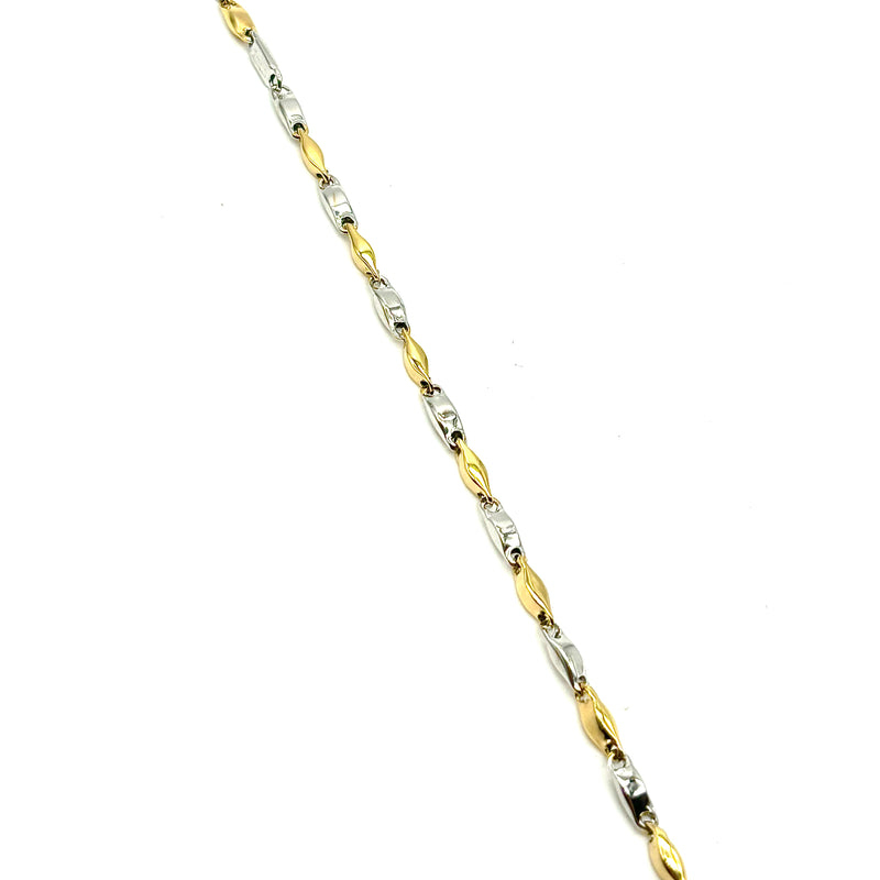 18K GOLD FRANCESCO CHAIN BRACELET - HANDMADE IN ITALY