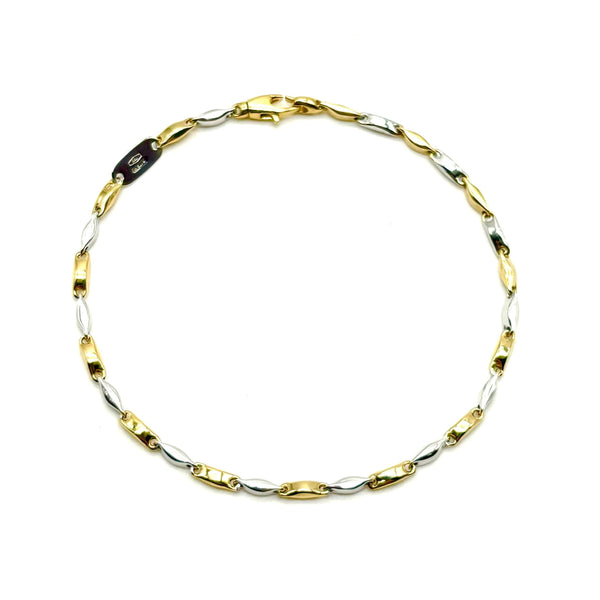 18K GOLD PIERO CHAIN BRACELET - HANDMADE IN ITALY