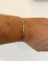 18K GOLD PIERO CHAIN BRACELET - HANDMADE IN ITALY