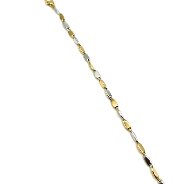 18K GOLD ETTORE CHAIN BRACELET - HANDMADE IN ITALY